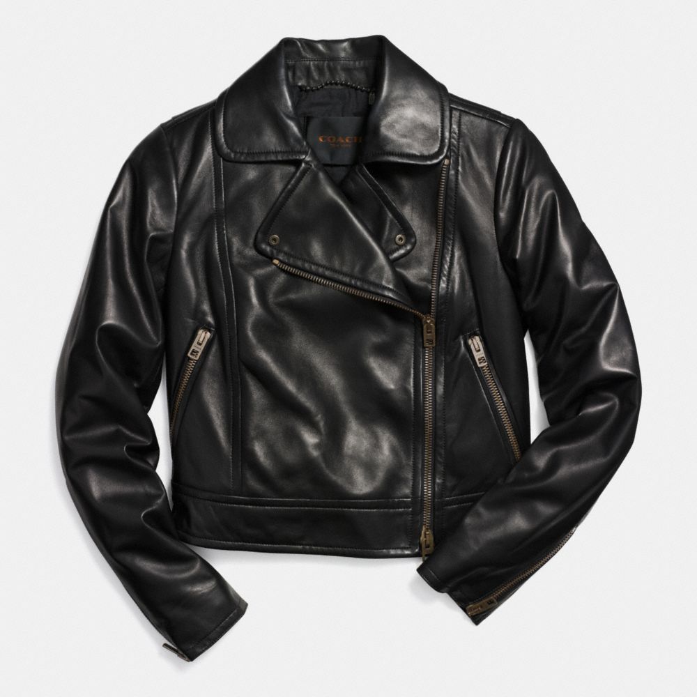 Veste de moto en cuir