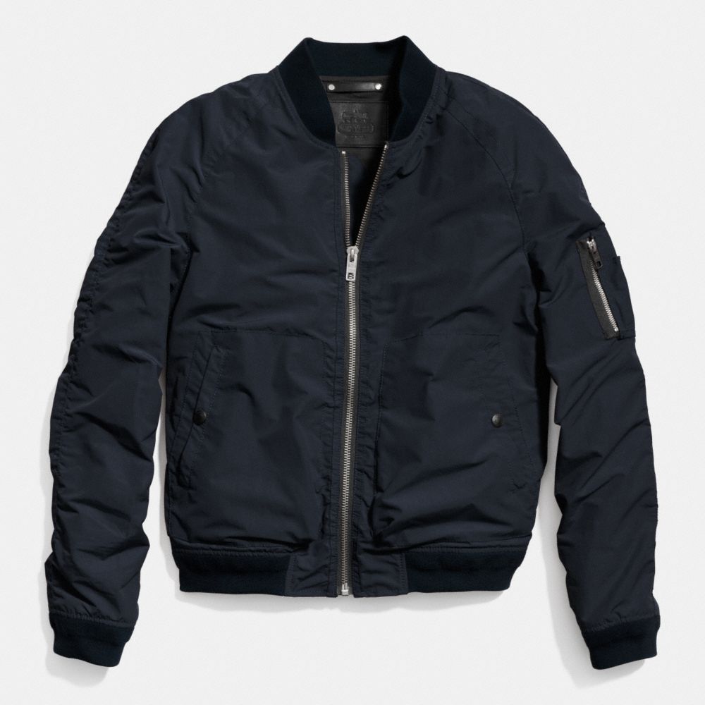 Waxed Nylon Aviator Jacket