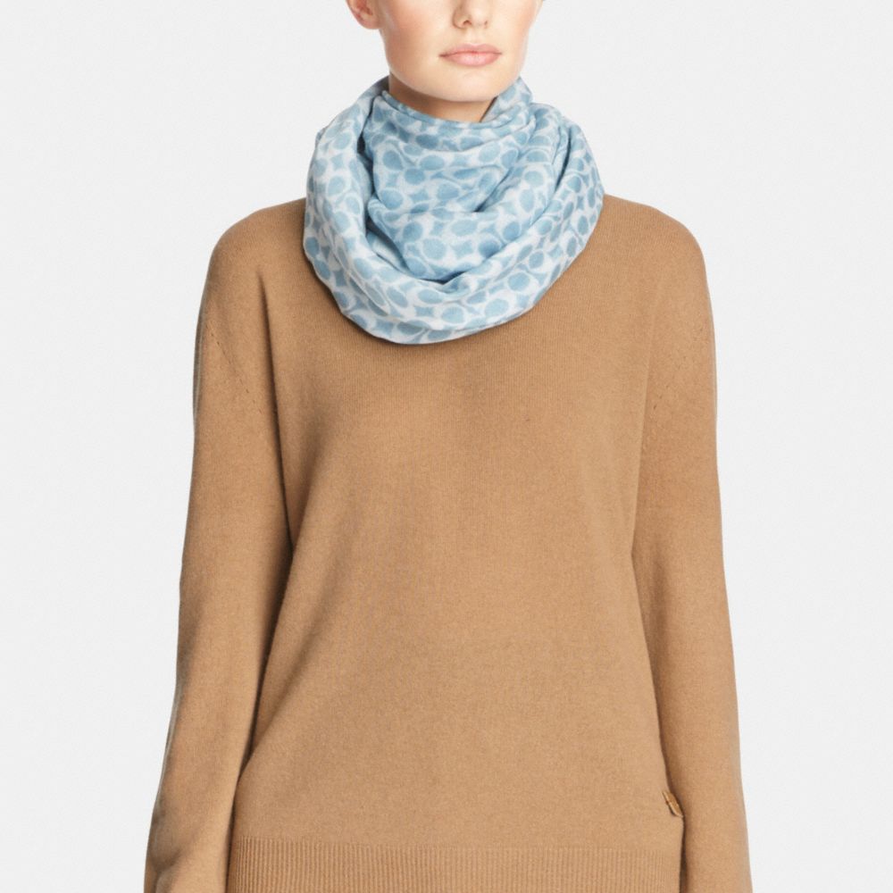 Distressed Signature C Oversized Square Scarf