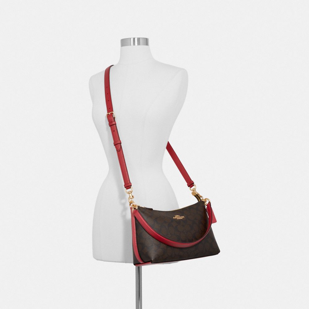 Lewis shoulder bag in signature 2024 canvas