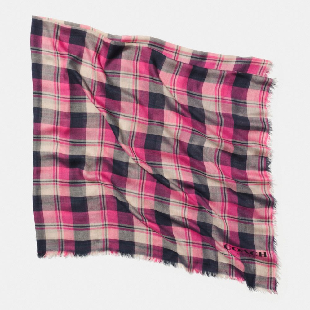 Écharpe carrée en plaid buffle