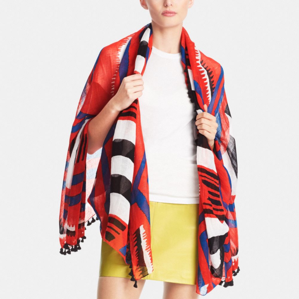 Fire Dance Shawl With Tassels