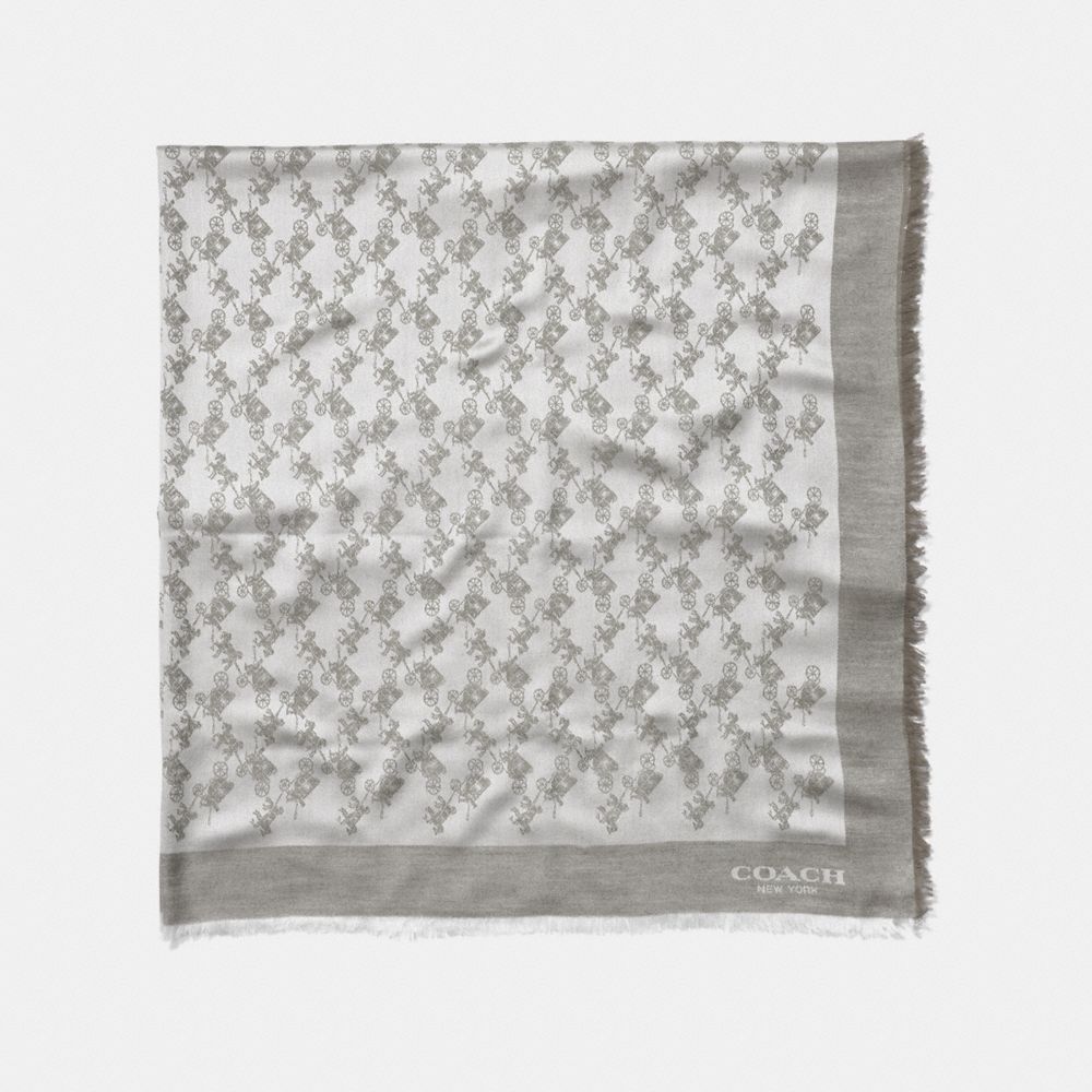 Horse And Carriage Oversized Square Scarf