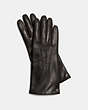 COACH®,ICONIC LEATHER GLOVE,Leather,Black,Front View