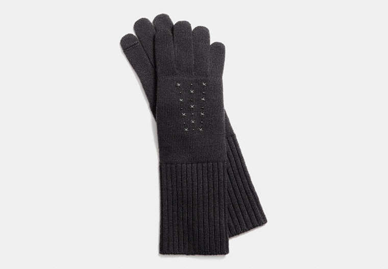 Star Studded Knit Gloves