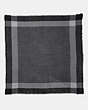 COACH®,WINDOWPANE CHALLIS,wool,Black,Front View