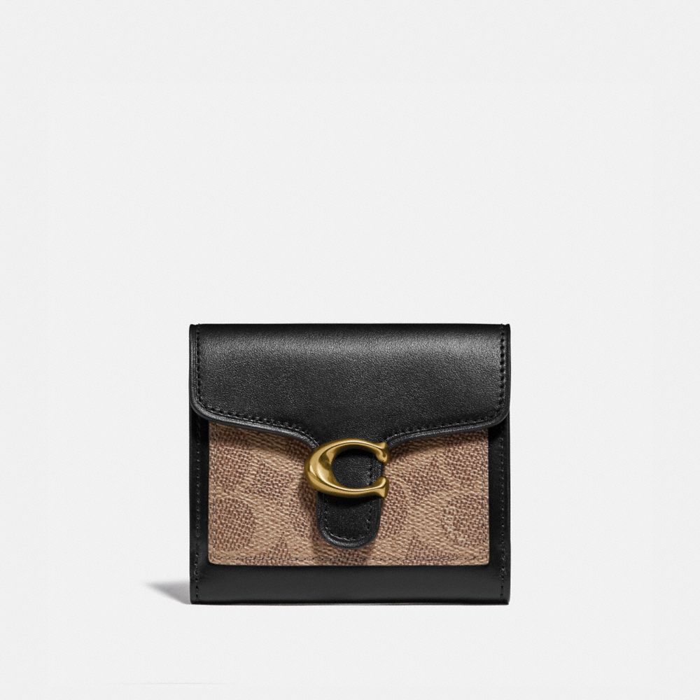 Coach tabby small 2025 wallet in colorblock