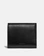 COACH®,TABBY SMALL WALLET IN COLORBLOCK SIGNATURE CANVAS,Leather,Brass/Tan Black,Back View