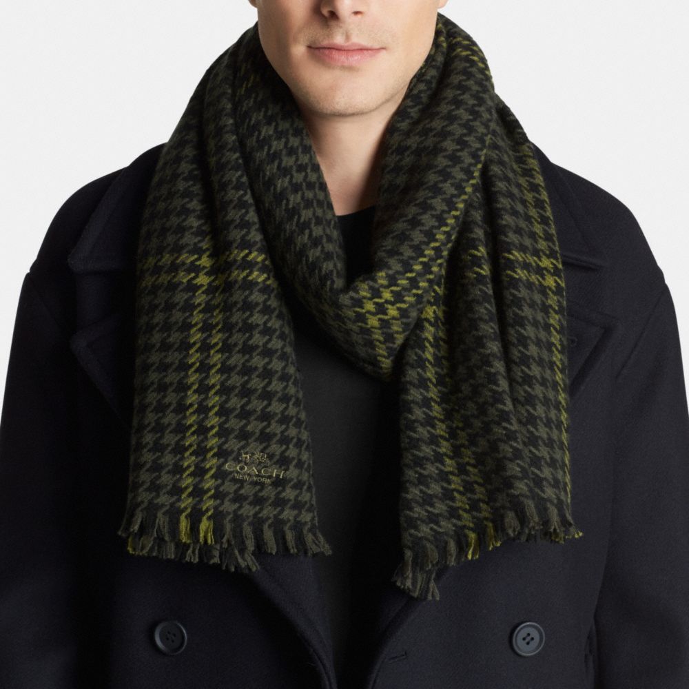 Grid Houndstooth Scarf