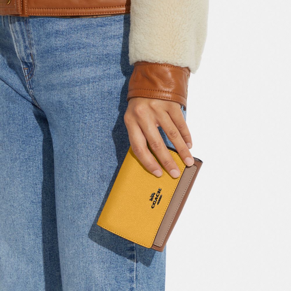 Medium Flap Wallet In Colorblock