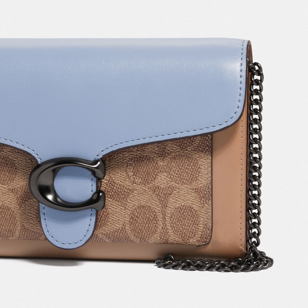 COACH®,Tabby Chain Clutch In Colorblock Signature Canvas,,Closer View