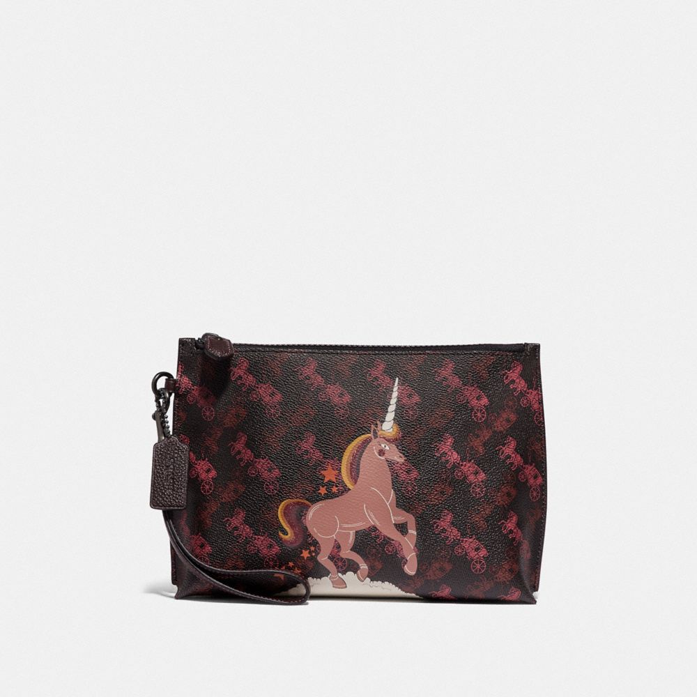 Pochette Charlie avec imprimé cheval et calèche et licorne