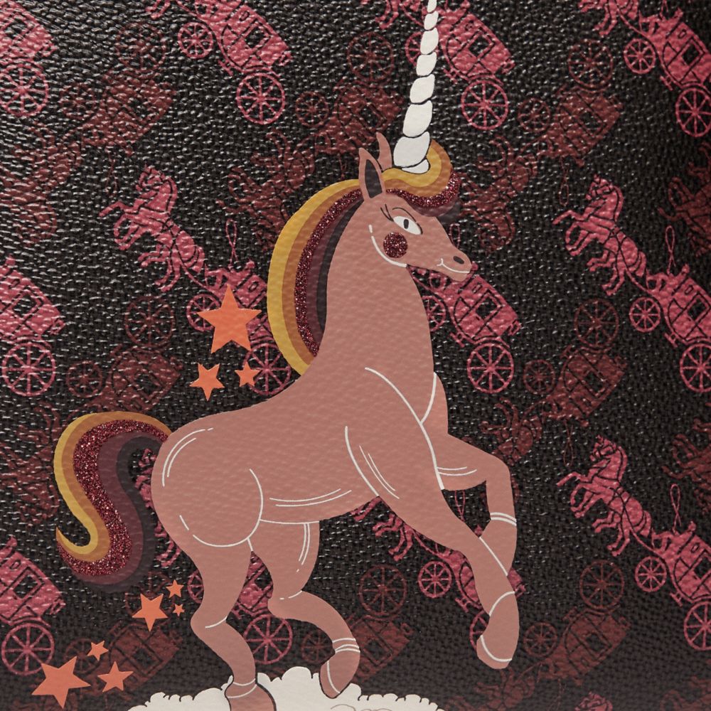 Pochette Charlie avec imprimé cheval et calèche et licorne