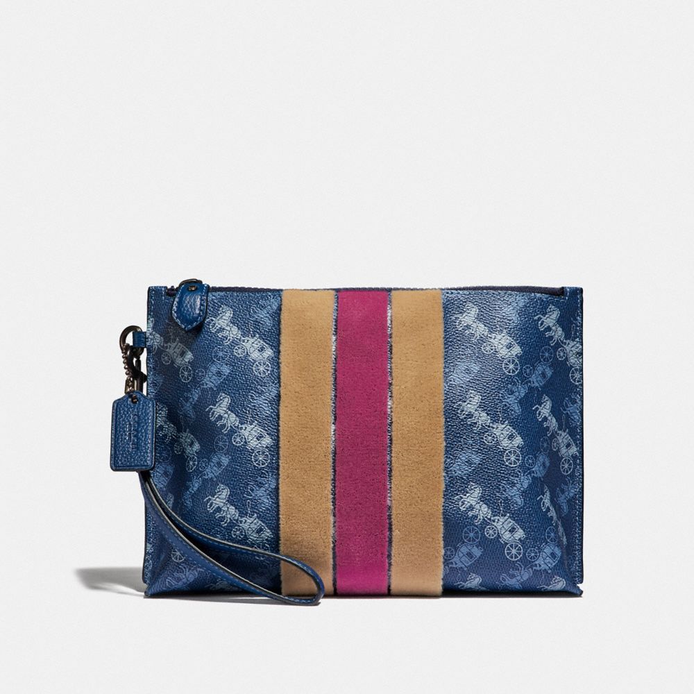 Charlie pouch in signature canvas with love discount print