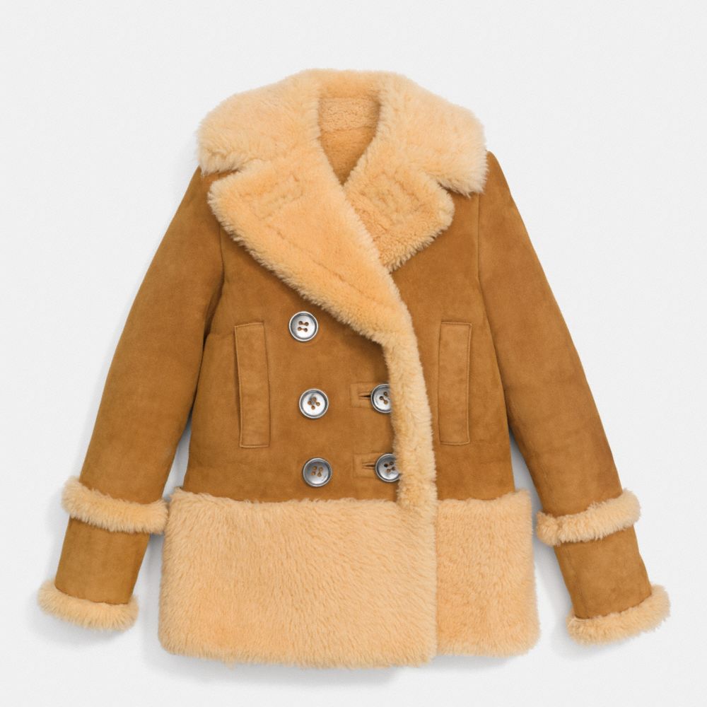 Shearling Peacoat