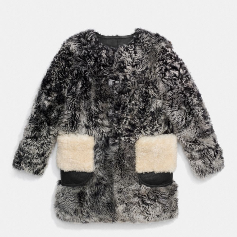 Curly Shearling Coat