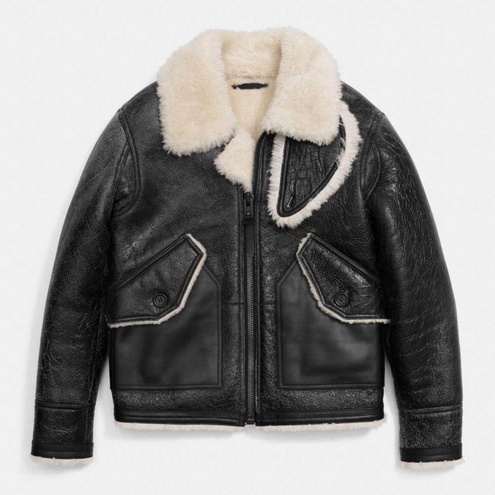 Painted Shearling B3 Bomber Jacket