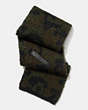 COACH®,WILD BEAST MOHAIR SCARF,Wool Blend,MILITARY WILD BEAST,Front View