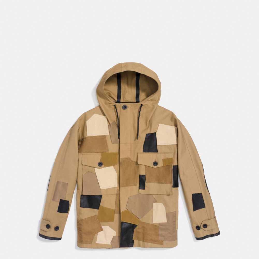 COACH®,PATCHWORK PARKA,n/a,KHAKI PATCHWORK,Scale View