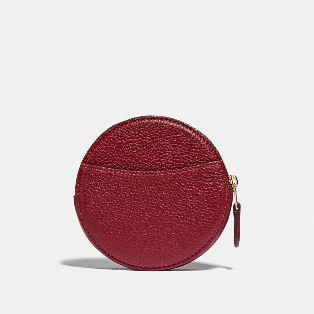 Coach round 2024 coin purse