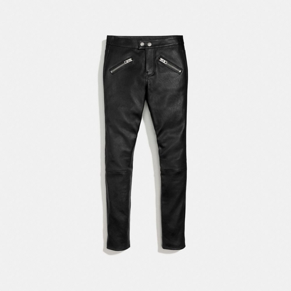 COACH®: Leather Trousers