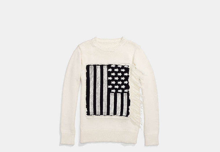 Cotton Flag Intarsia Sweater