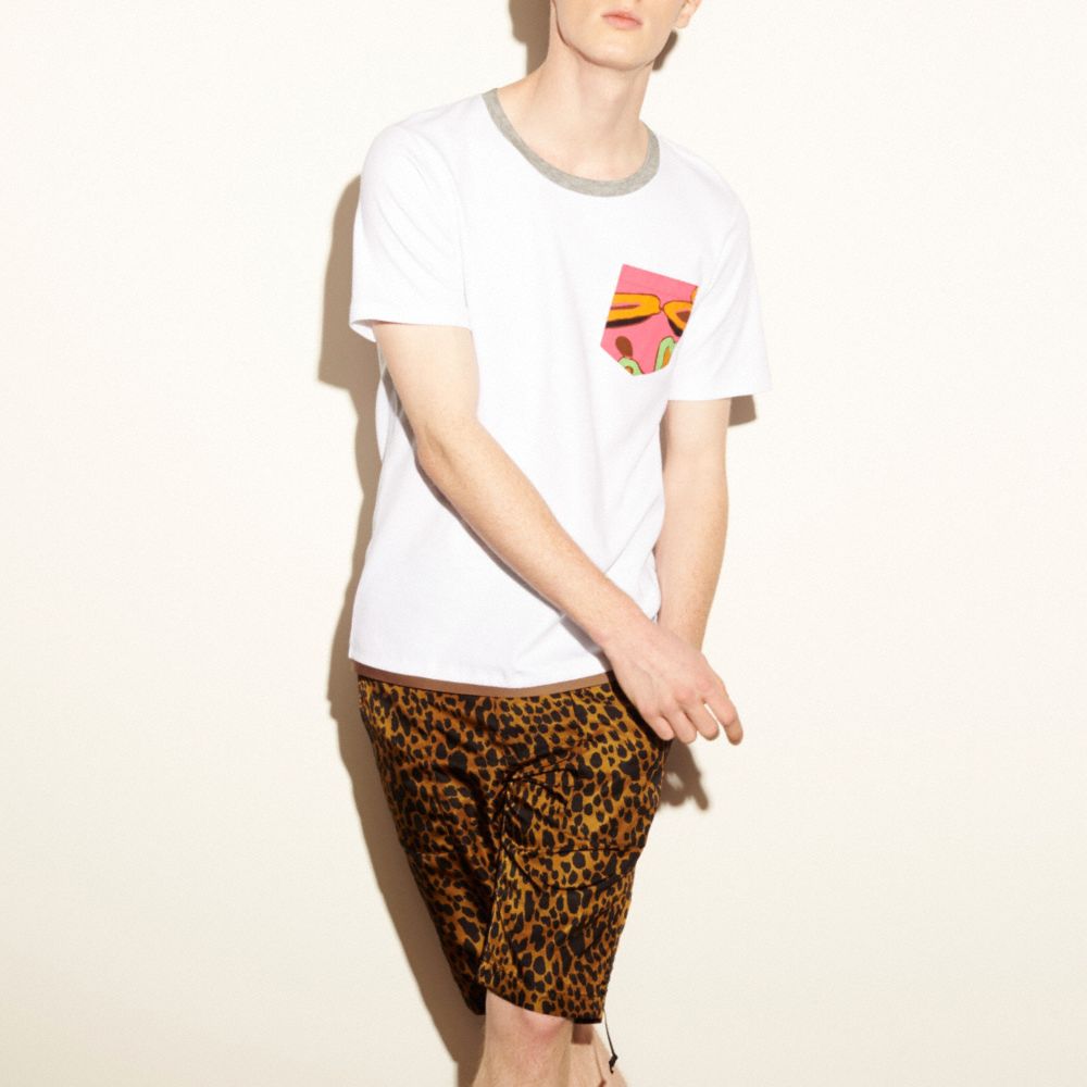 Print Pocket Tee Shirt