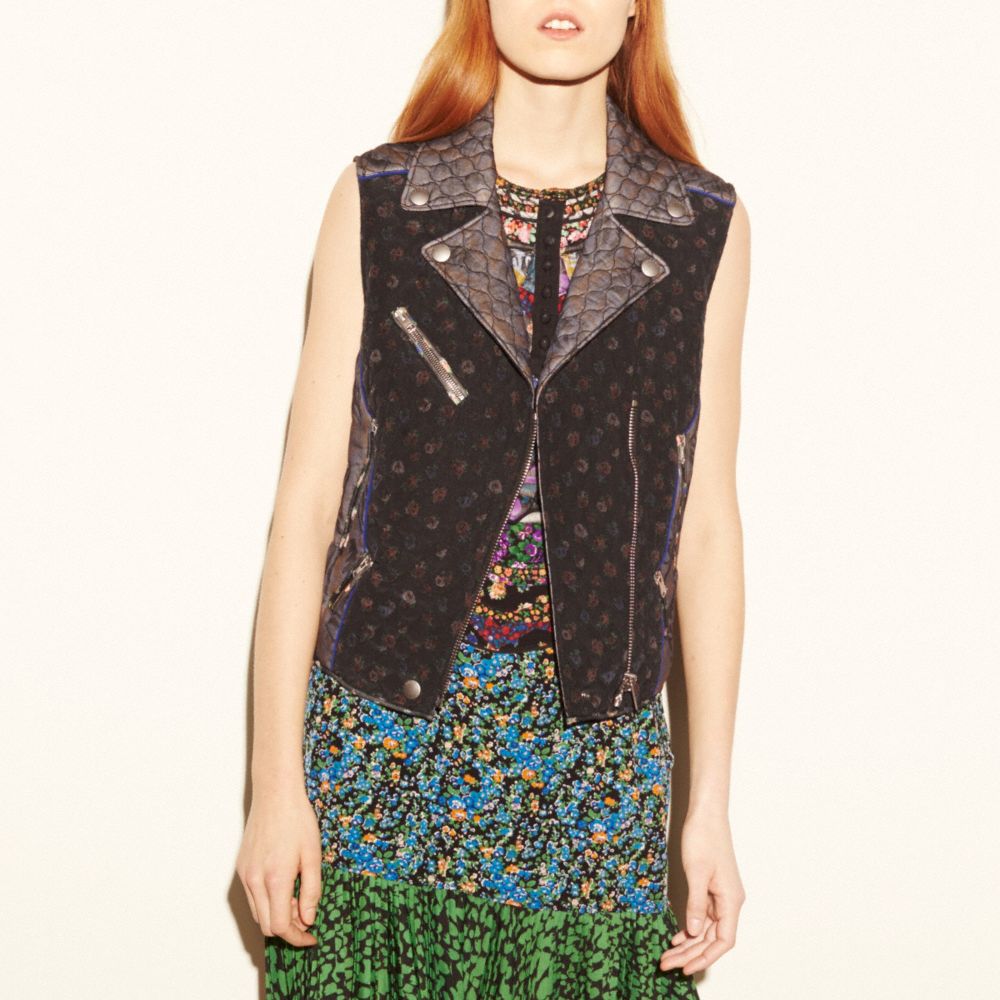Chiffon Biker Vest