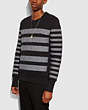 COACH®,TAPED SWEATSHIRT,n/a,Black,Front View