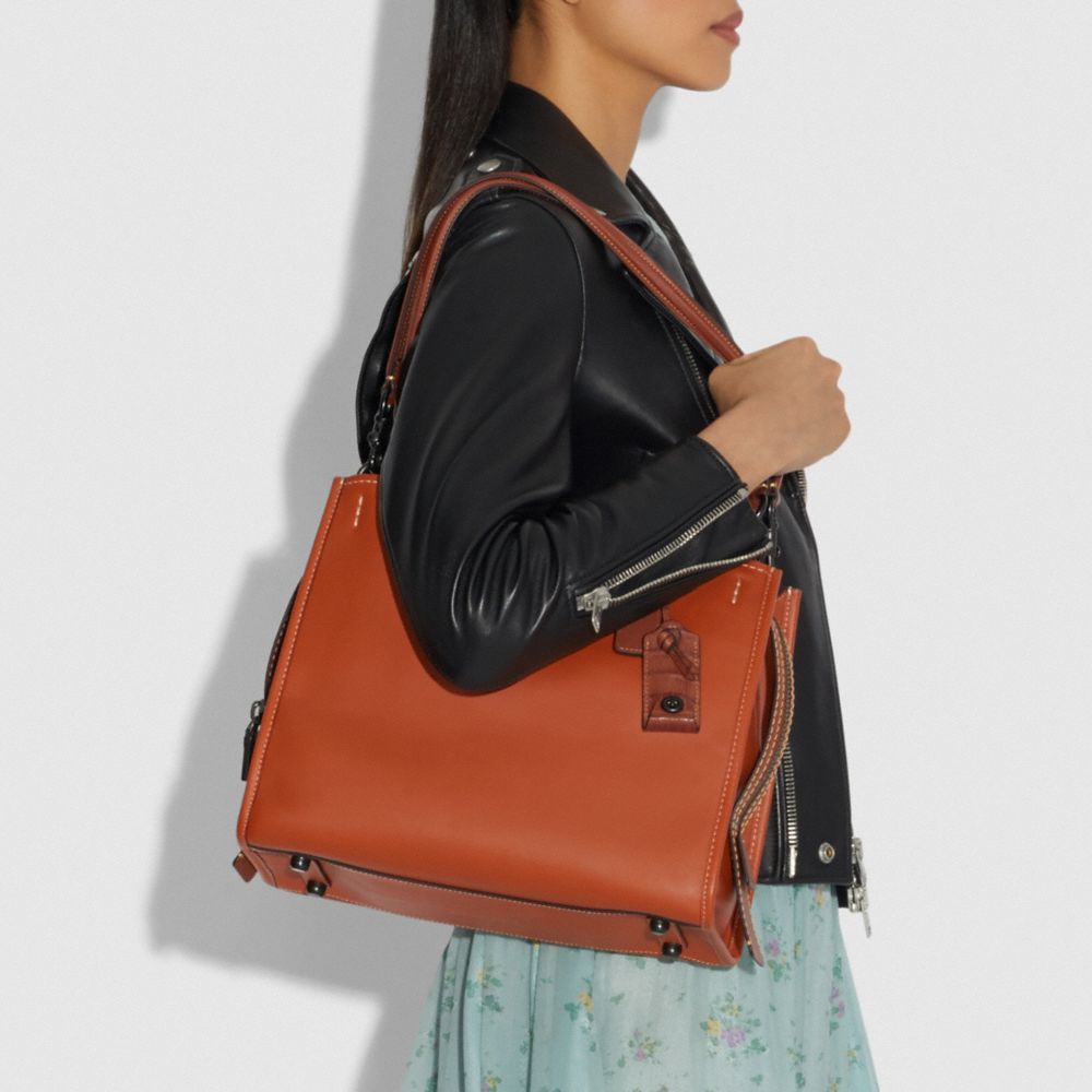 Rogue Bag With Colorblock Crocodile Detail