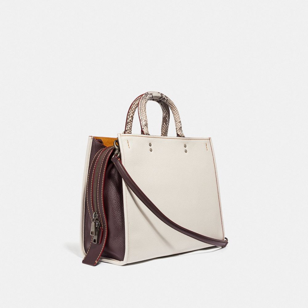 Rogue 36 en blocs de couleurs avec détails en peau de serpent