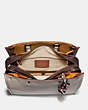 COACH®,ROGUE 36 IN COLORBLOCK WITH SNAKESKIN DETAIL,Python,Large,Pewter/Chalk,Inside View,Top View