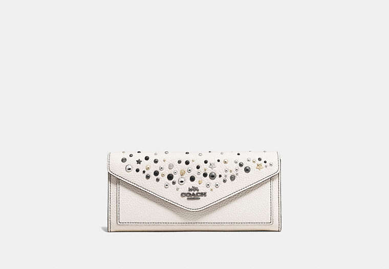 Soft Wallet With Star Rivets