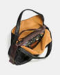 COACH®,BANDIT HOBO 39,Pebbled Leather,X-Large,Black Copper/Black,Inside View,Top View