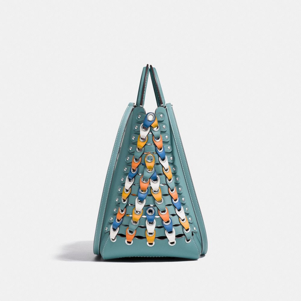 Rogue Tote With Colorblock Coach Link Detail