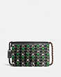 COACH®,DINKY 24 WITH SNAKESKIN COACH LINK,reptile,Medium,BP/Black Kelly Green,Front View