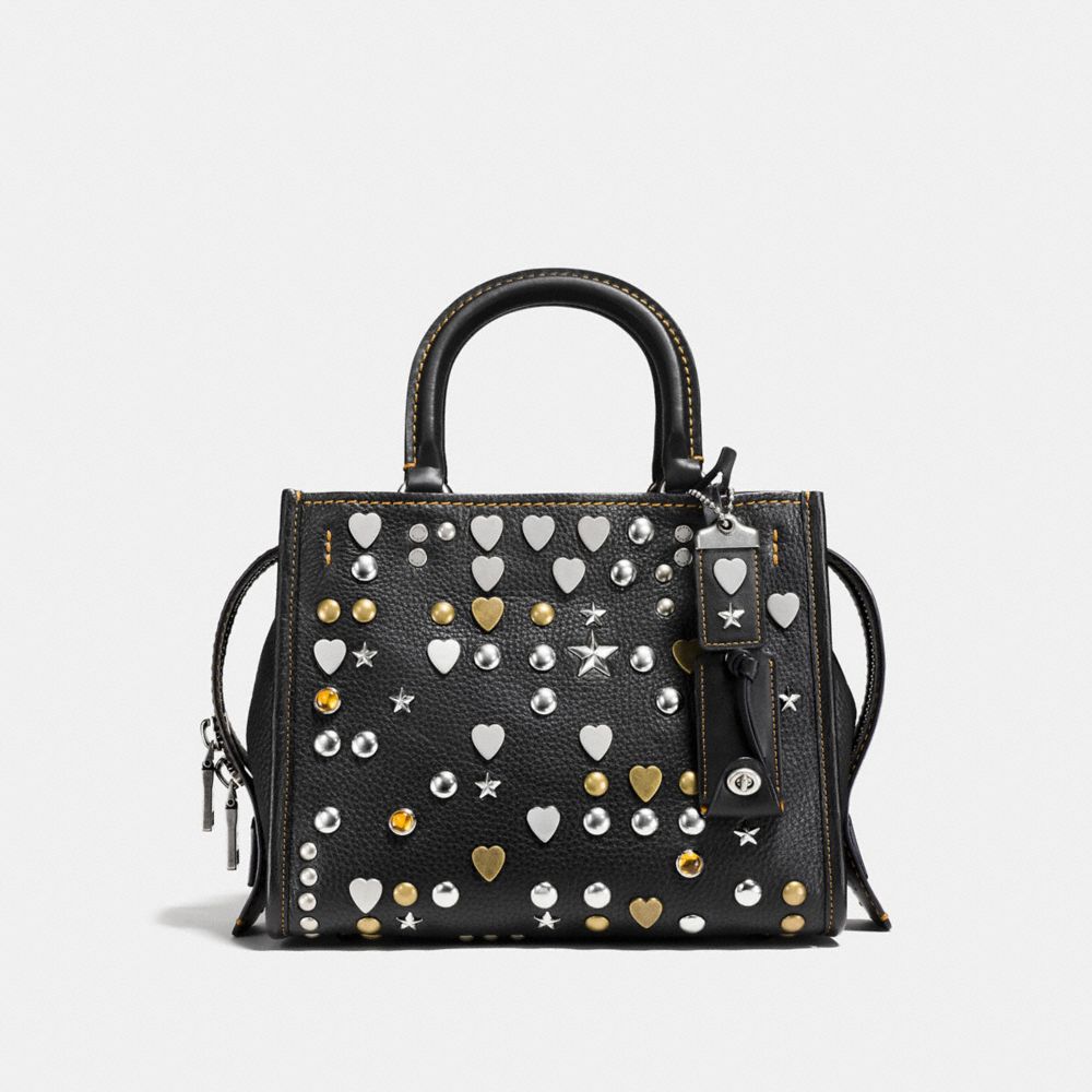 COACH COACH Rogue 25 In Pebble Leather With Beatnik Rivets