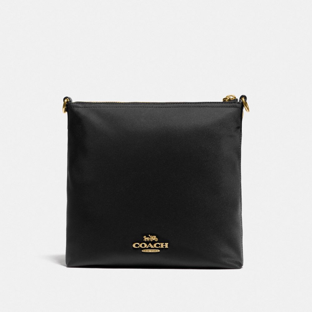 COACH®,Cargo Crossbody With Vintage Rose Print Interior,,Back View