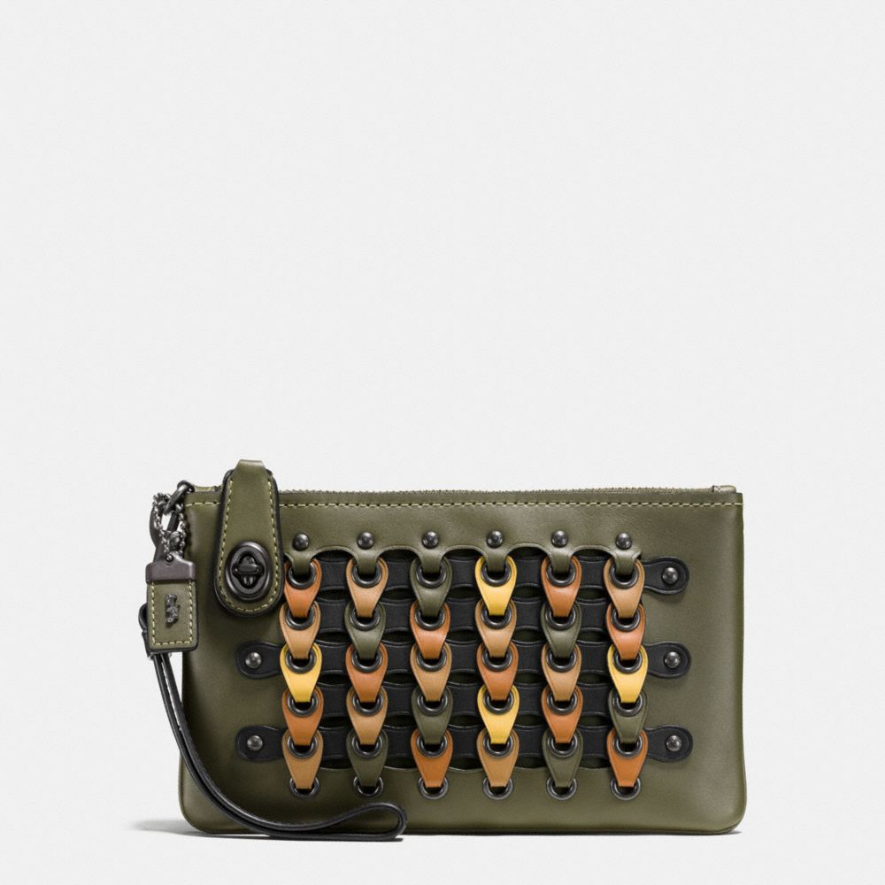 Turnlock Wristlet 21 With Colorblock Coach Link