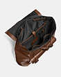 COACH®,BLEECKER BACKPACK,Leather,X-Large,Black Copper/Dark Saddle,Inside View,Top View
