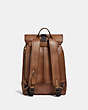 COACH®,BLEECKER BACKPACK,Leather,X-Large,Brass/Dark Saddle,Back View