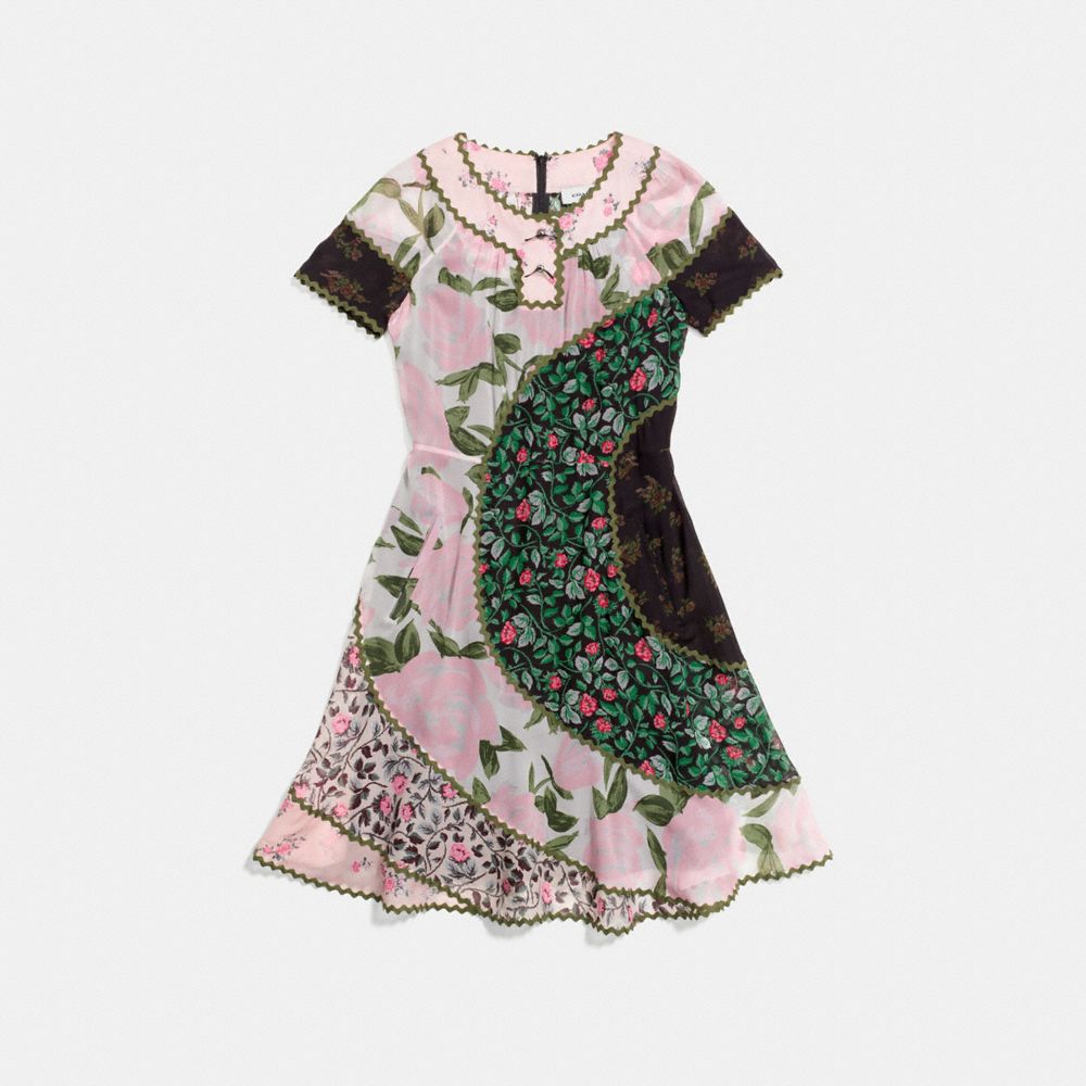 Mixed Print Circle Dress