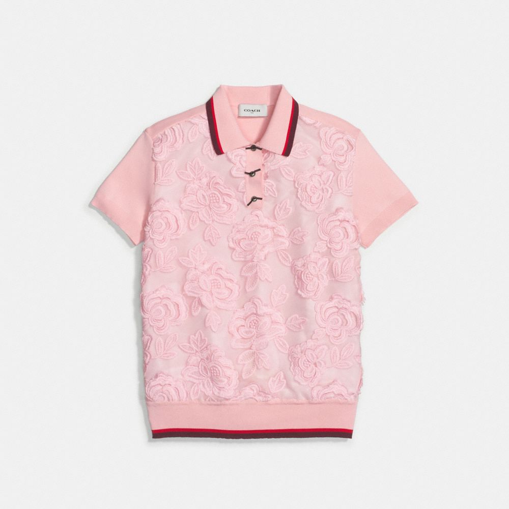 Rose Lace Polo