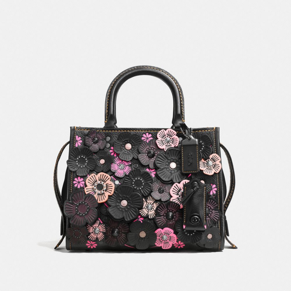 Rogue 25 In Pebble Leather With Tea Rose Applique