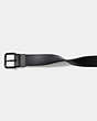 COACH®,HARNESS BUCKLE CUT-TO-SIZE REVERSIBLE BELT, 38MM,Graphite/Black,Angle View
