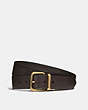COACH®,HARNESS BUCKLE CUT-TO-SIZE REVERSIBLE BELT, 38MM,Pine/Chestnut,Front View