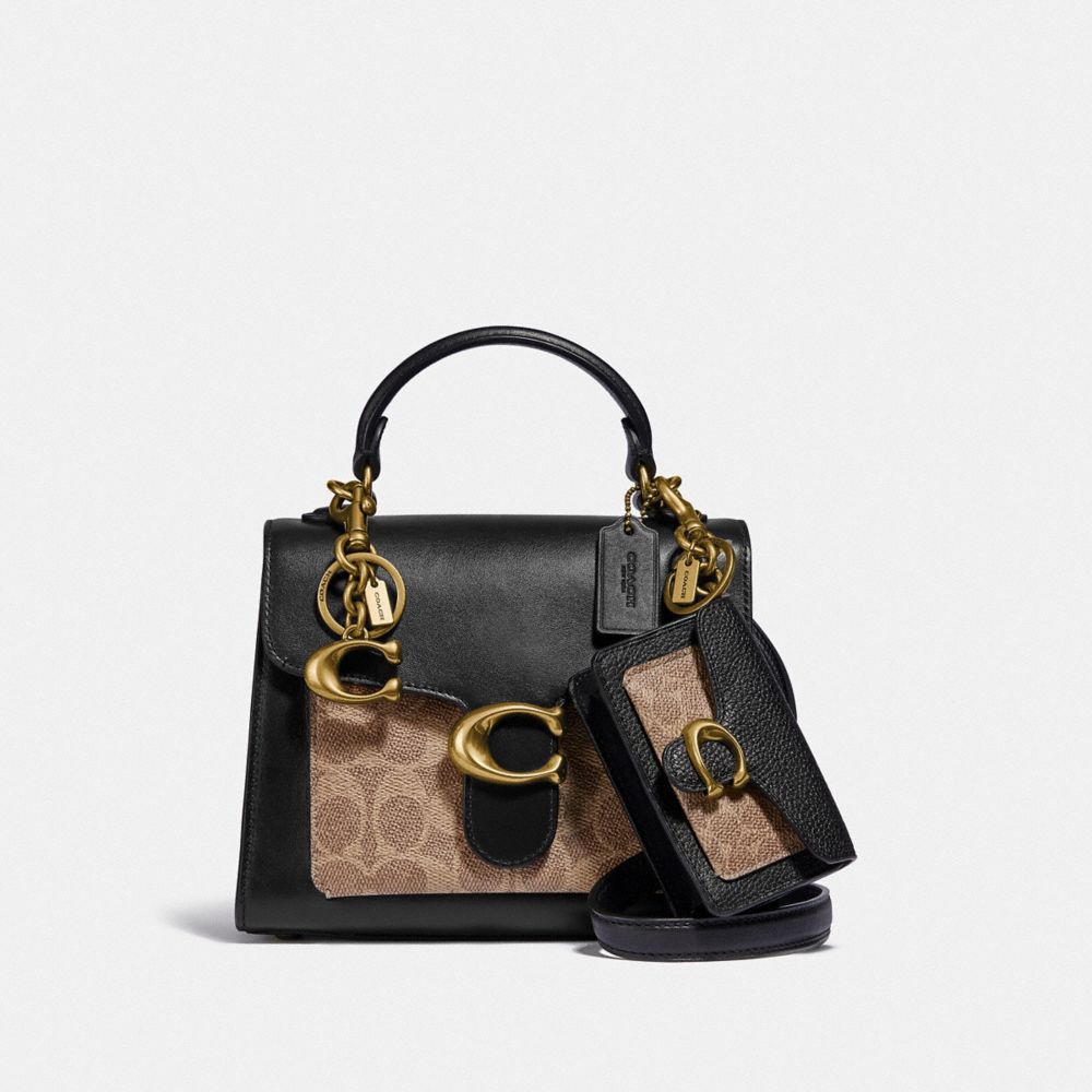 COACH®,Tabby Top Handle 20 In Signature Canvas,,Angle View