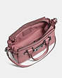 COACH®,COACH SWAGGER 27,Leather,Large,Dark Gunmetal/Dusty Rose,Inside View,Top View