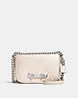 COACH®,COACH SWAGGER SHOULDER BAG 20,Leather,Mini,Silver/Chalk,Front View