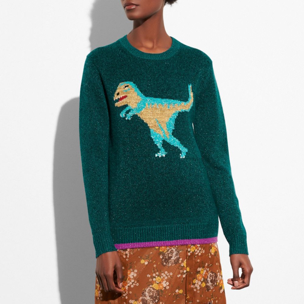 Coach discount dinosaur sweater